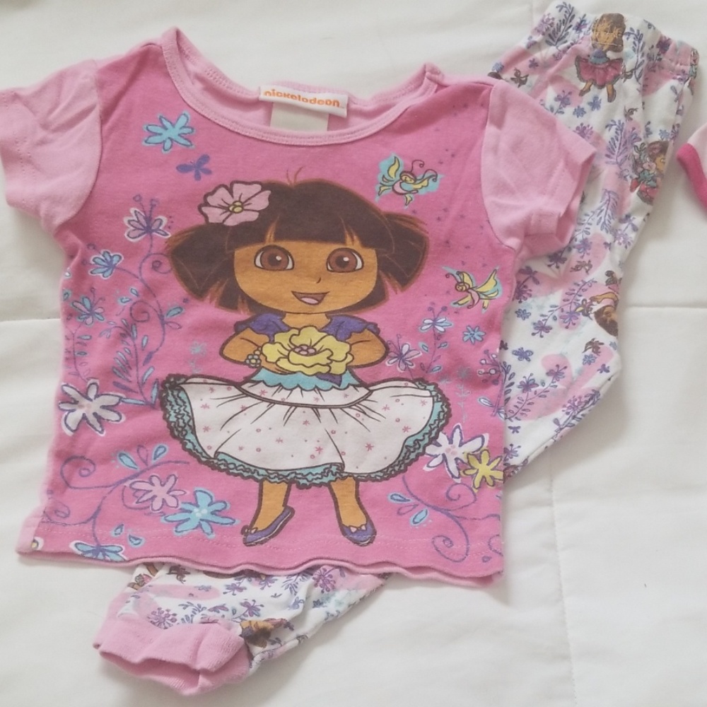 Nickelodeon Dora pajamas & Garanimals pajamas